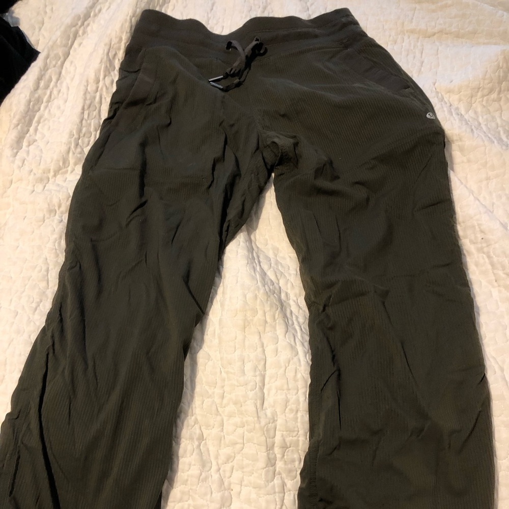 Lululemon Army Green Track Pants